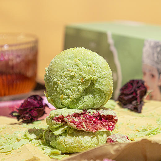 【云南好物】玫瑰鲜花饼 原味+抹茶+紫薯300g/盒(30g/枚） 商品图1