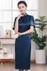 首玺 缎面刺绣旗袍式连衣裙 11963 商品缩略图4