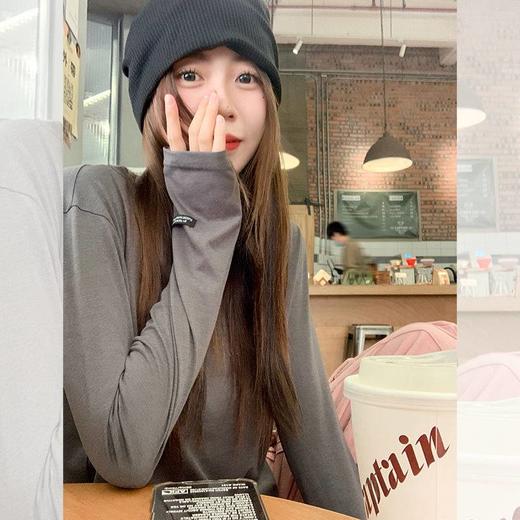 <曾小咸推荐>巨折清仓秒杀，稀有现货24小时发【仅限今日】秋冬打底衫简约基本款圆领宽松百搭纯色上衣 商品图2