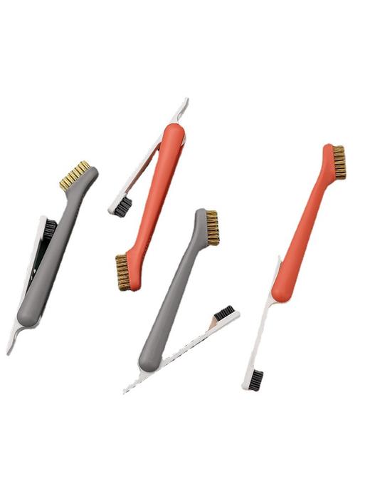 「9.9元包邮！一刷三用」厨房多功能刷子 居家日用去油污清洁工具灶台铜丝刷 缝隙刷煤气灶去污垢刷子 商品图4