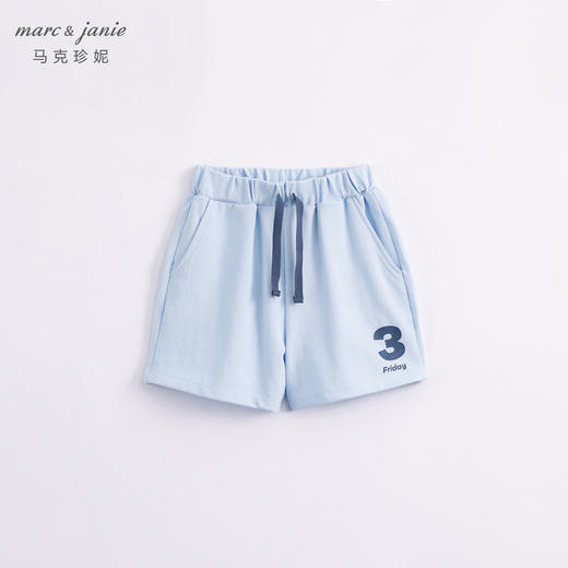 【凉感抗菌】马克珍妮新款夏装 男童字母运动短裤230878 商品图2