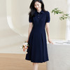 【2XL预售7天】米思阳2026夏季新款时尚通勤Polo连衣裙修身显瘦大摆中长裙子0969/1202 商品缩略图0