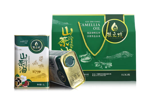 桂之坊山茶油 1L*2马口铁礼盒装 商品图0