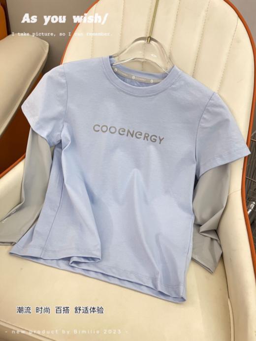COOENERGY轻运动假两件长袖！！今天就给大家安利~这款超级实穿的假两件长袖T恤❗❗ 商品图3