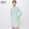 IWY/淡蓝色连衣裙气质女神范播音艺考主持人正装高端时尚职业装Q13131 商品缩略图2