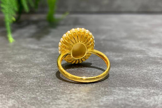 【御珠宫坊】金镶碧玉戒指 商品图2