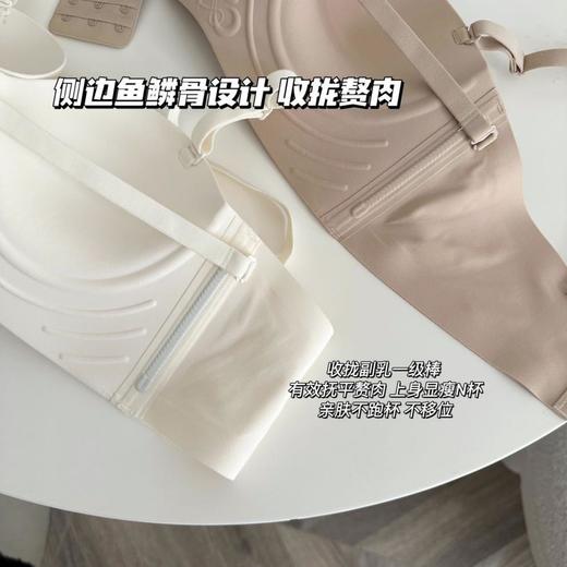 【果冻半杯内衣无痕聚拢】小胸专用一体固定杯无钢圈收副乳无痕女士文胸罩 商品图3