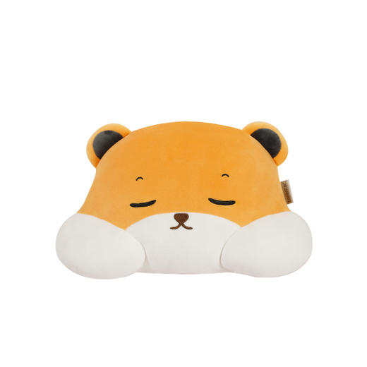 【汽车靠垫坐垫U枕三件套】可爱熊卡通PP棉汽车头枕车载腰靠 护颈枕毛绒套装汽车用品 商品图4