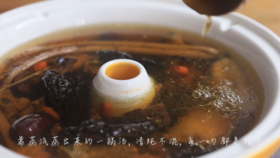 蒸汽锅丨山珍乳鸽汤+丸子汤