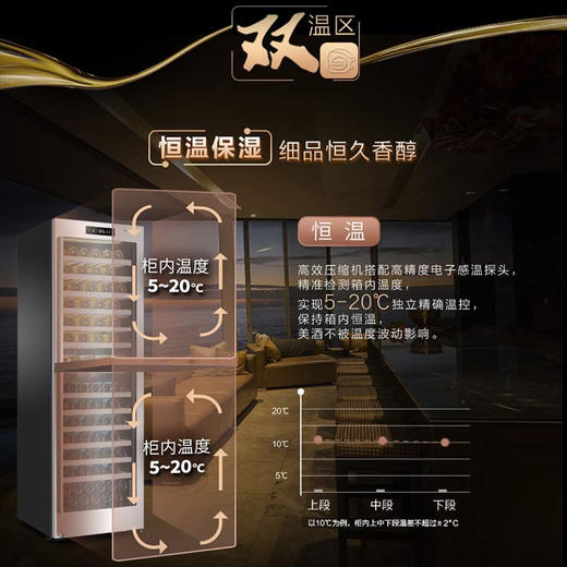 卡萨帝（Casarte）酒柜JC-368SAU1 商品图4