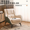 轻奢单人沙发椅设计师洽谈小户型科技布大堂客厅北欧懒人老虎椅 商品缩略图2