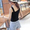 【个性十足】新款吊带背心女学生韩版百搭显瘦斜肩纯色内衣打底衫 商品缩略图2