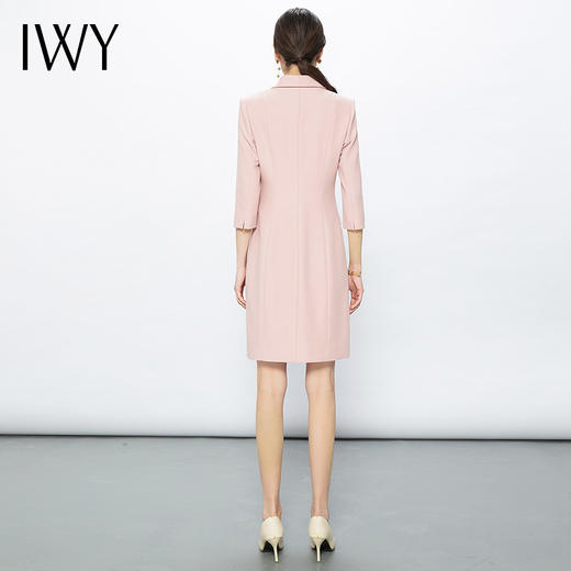 IWY/粉色主持人礼服演讲服装高端气质正装连衣裙粉色西装裙西装裙Q13131 商品图5