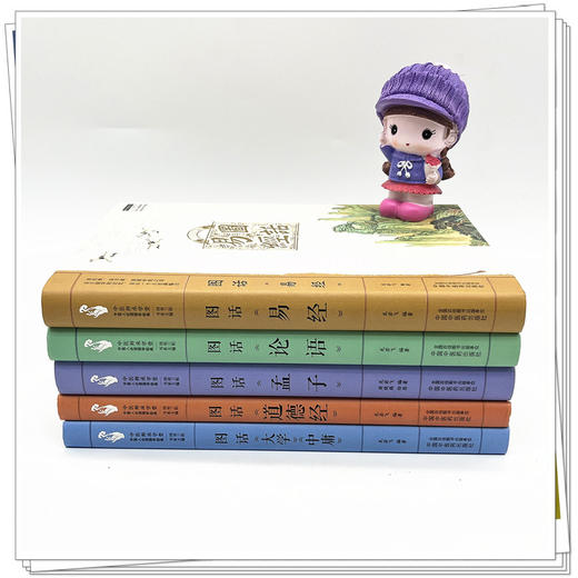 【全5册】中医人必读国学经典丛书 龙若飞 著 中国中医药出版社 图话（易经 孟子 论语 大学中庸 道德经）中医师承学堂丛书 书籍 商品图1