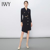 IWY/藏青色设计感西装连衣裙女修身高端商务裙子气质女神范正装Q13107 商品缩略图3