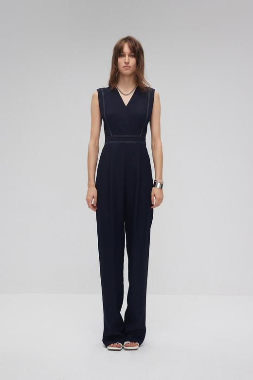 V领坎肩连体裤 商品图0