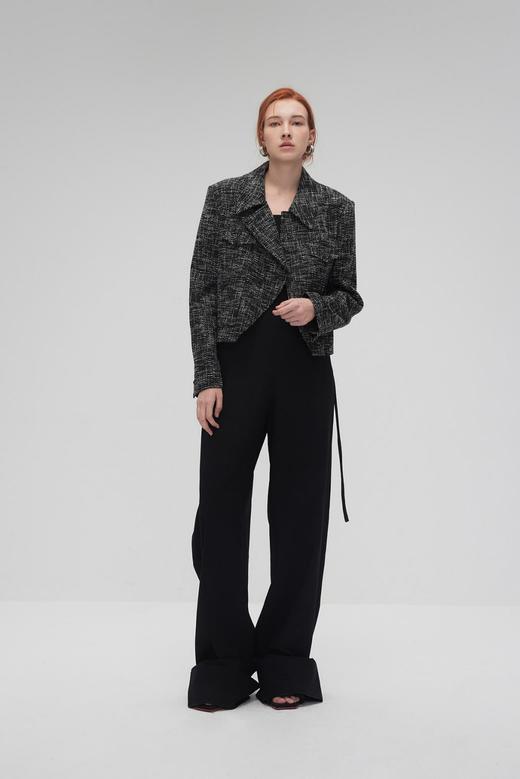 郁金香下摆垫肩短外套 商品图0