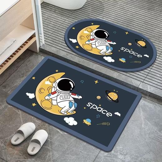 【好物推荐】太空人吸水软垫家用入户门脚垫浴室防滑地垫卫生间门口地毯 商品图0