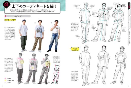 おしゃれな衣服の描き方　カジュアルウェアから学生服まで (ホビージャパンの技法書) 商品图2