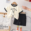 儿童夏季套装中小童装韩版女宝宝夏装男童短袖两件套 商品缩略图1