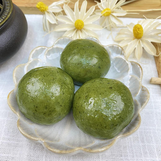 艾青团（黑芝麻、红豆馅、花生馅） 无化学添加，原生态艾青制作 商品图0