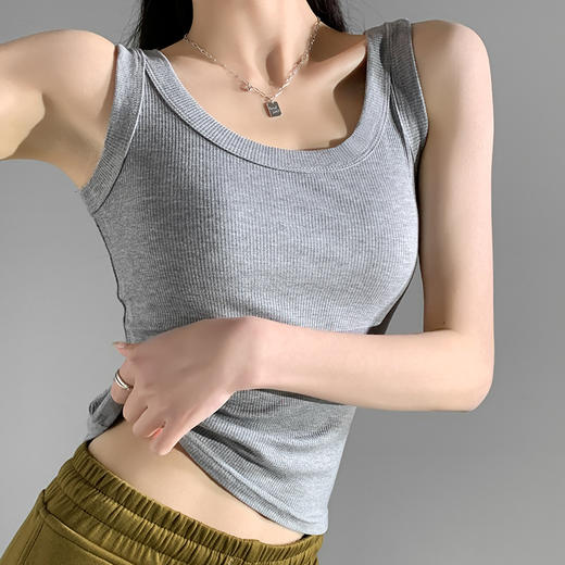 【39.9元2件 内搭背心，单拍1件不发】外穿无袖打底衫修身遮副乳吊带#异业福利 商品图7