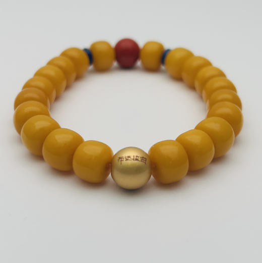 蜜蜡老色老形单圈手串 商品图2