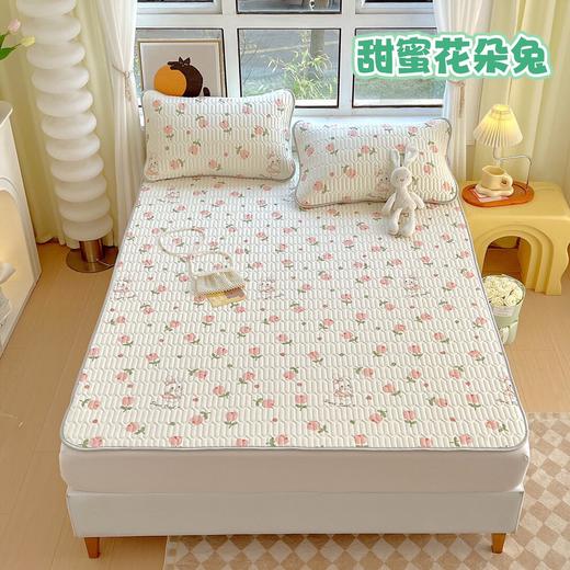 “夏被”【乳胶凉席三件套床单款】会呼吸的凉感丝 抗菌防螨透气性强 天然乳胶 凉感丝清凉好睡眠-CC 商品图12