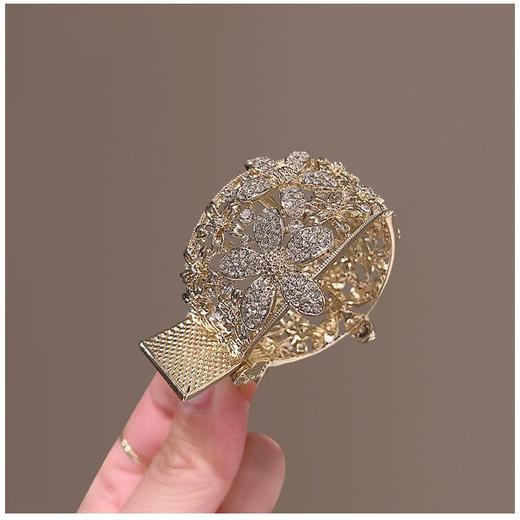 懒人鸟巢盘发神器丸子头女夏发夹天鹅绒面发圈高马尾固定造型抓夹 商品图7