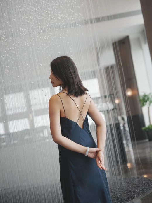 LCM｜Midnight Tulip Dress [ 细带真丝长裙 ] 【定制尺码加收10%定制费】 商品图3