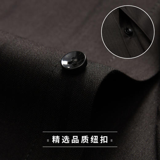 【简约立领】罗蒙春夏长袖衬衫男士商务休闲立领衬衣爸爸装中年男衬衣 商品图8