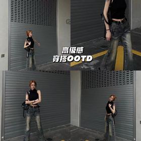 新品上身 | 高级感look，针织+复古牛仔实现氛围感~👻