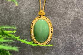 【御珠宫坊】金镶碧玉吊坠