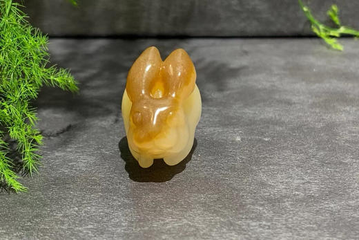 【御珠宫坊】糖羊脂白玉兔子 商品图3