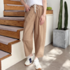2023新款舒适简约锦棉休闲裤长裤系带松紧腰纯色女裤 商品缩略图1