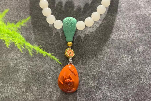 【御珠宫坊·传藏系列】新疆羊脂白玉108珠串 商品图3