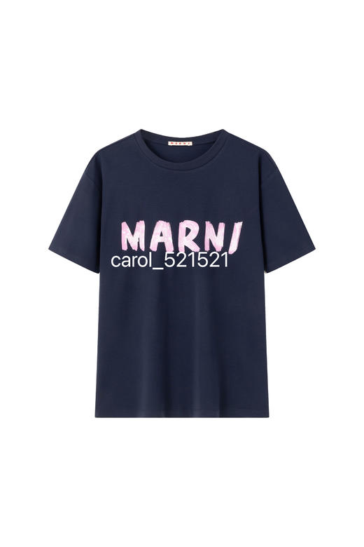 正单现货 MARNI BIOLOGIQUE招牌手绘字母T恤 轮廓绝佳秒变纸片人 简单但出彩强推all in！！ 商品图3