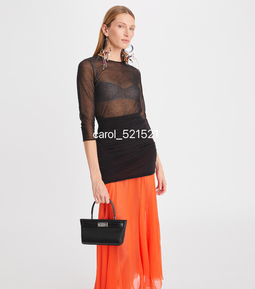 正单尾数 新品猫眼TB Lee Radziwill小号肩背包 梯形风琴设计原价6800 现货 商品图0