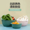 「9.9元包邮！沥水+收纳」双层厨房用品洗菜盆沥水篮子 居家日用洗菜篮多功能客厅水果盘 商品缩略图1