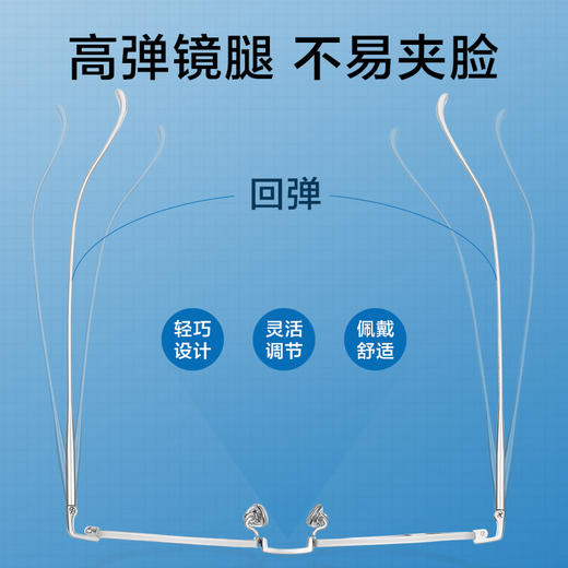 普莱斯光学镜架PT20095  无感修颜几何框 纯钛材质 5色可选 商品图3