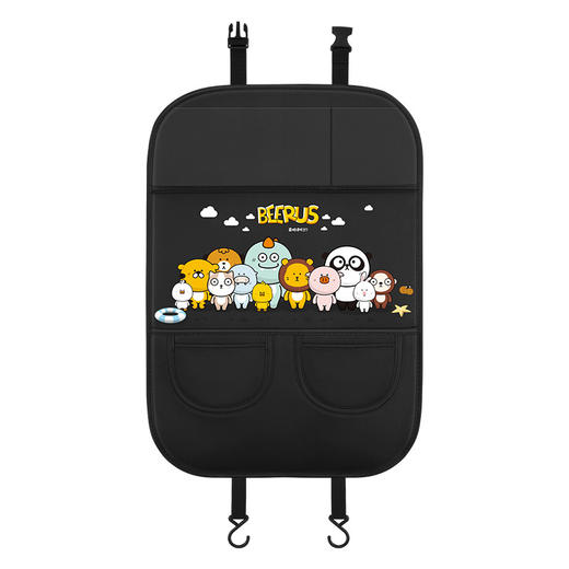 【汽车座椅防踢垫】车内用后排椅背防踢垫储物袋 后座防脏防磨垫卡通防护垫 商品图4