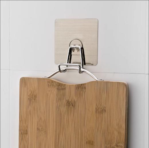 易牢永逸厨房挂钩吸盘免打孔创意门后挂衣架壁挂墙上免钉砧板菜板粘钩【不支持补差，非质量问题不退不换】S 商品图1