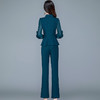 QYMTYH-236067-Y职业女装两件套春夏七分袖收腰打底衫长款直筒裤时尚新款套装女 商品缩略图2