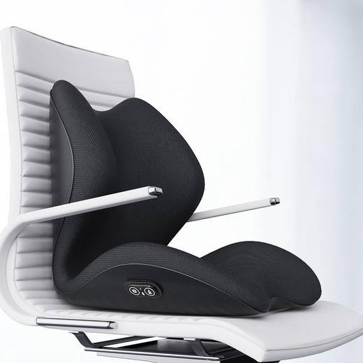 加热坐垫靠背一体办公室座椅垫按摩靠垫椅子久坐护腰连体腰靠冬季 商品图5