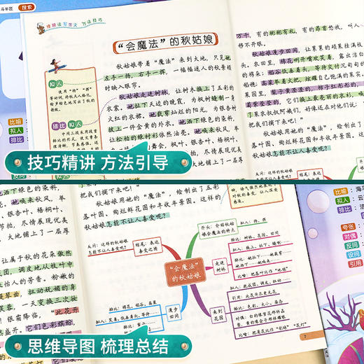 【斗半匠】修辞法写作文方法技巧3-6年级五感法作文 商品图3