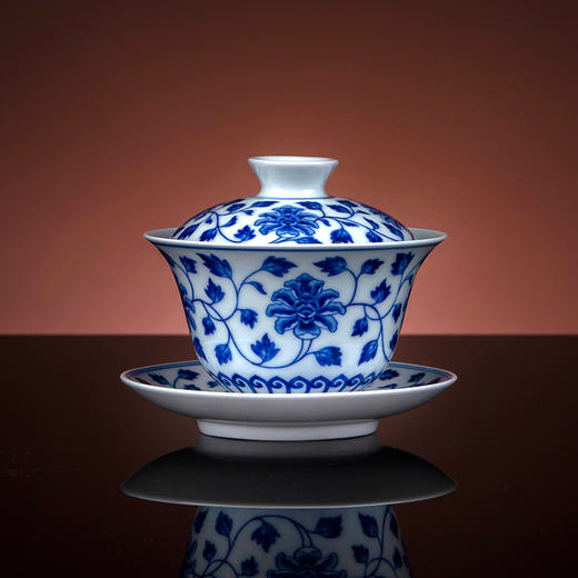 青花缠枝花卉纹6头茶具 商品图2