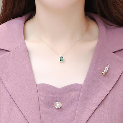 拼结假两件连衣裙，中长款印花裙A字裙QYM-JBY23A18-Y 商品图3