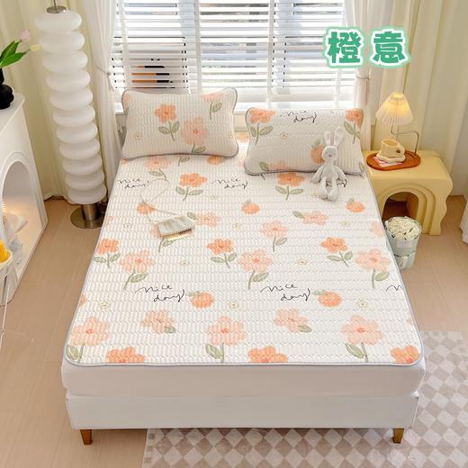 “夏被”【乳胶凉席三件套床单款】会呼吸的凉感丝 抗菌防螨透气性强 天然乳胶 凉感丝清凉好睡眠-CC 商品图14