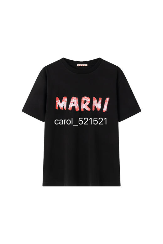 正单现货 MARNI BIOLOGIQUE招牌手绘字母T恤 轮廓绝佳秒变纸片人 简单但出彩强推all in！！ 商品图4