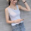 【个性十足】新款吊带背心女学生韩版百搭显瘦斜肩纯色内衣打底衫 商品缩略图1